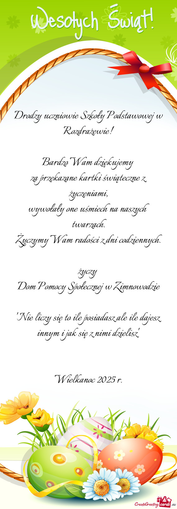 Bardzo Wam dziękujemy