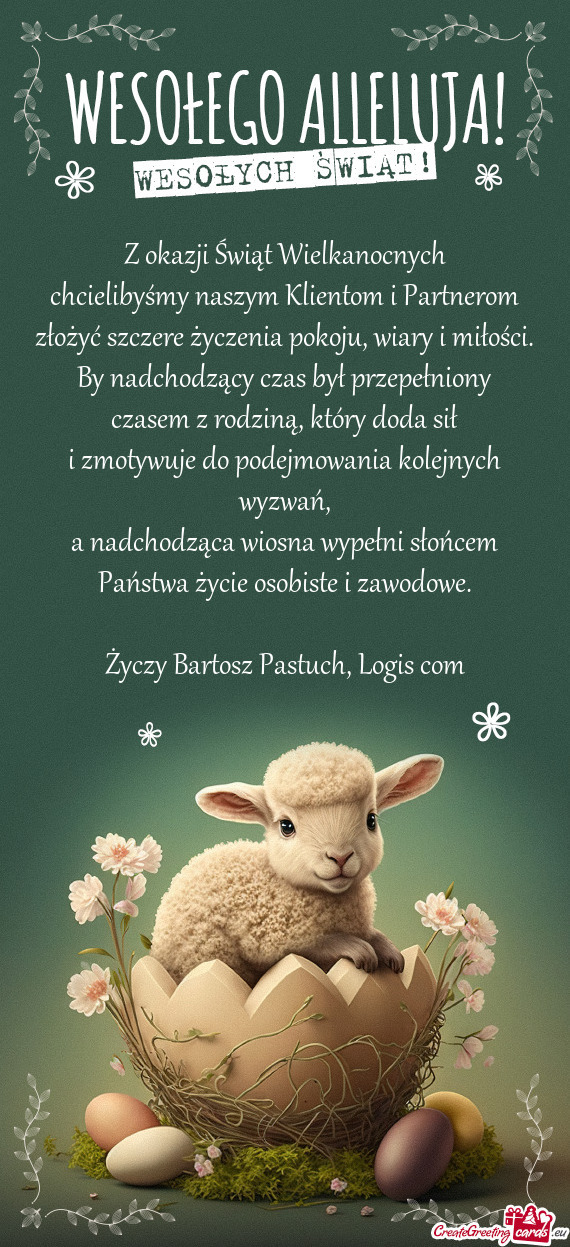 Bartosz Pastuch, Logis com