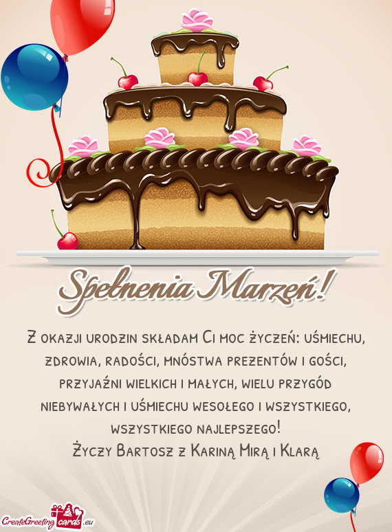 Bartosz z Kariną Mirą i Klarą