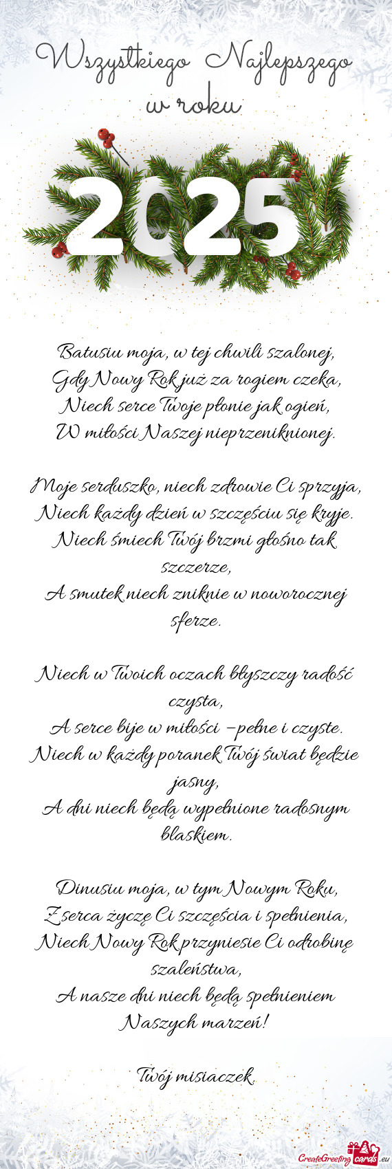 Batusiu moja, w tej chwili szalonej