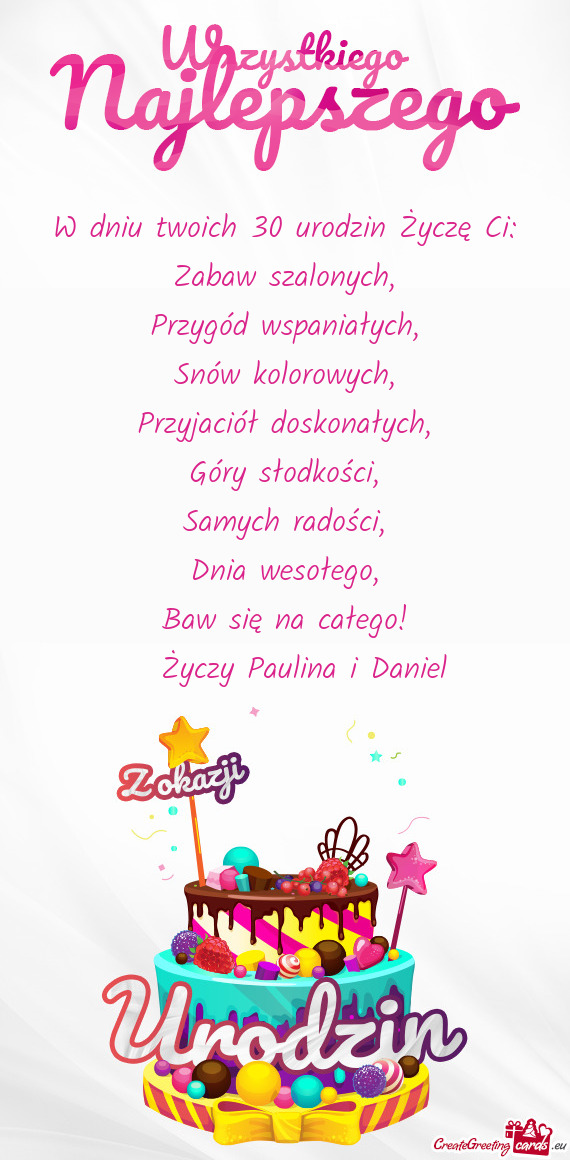 Baw się na całego!  Paulina i Daniel