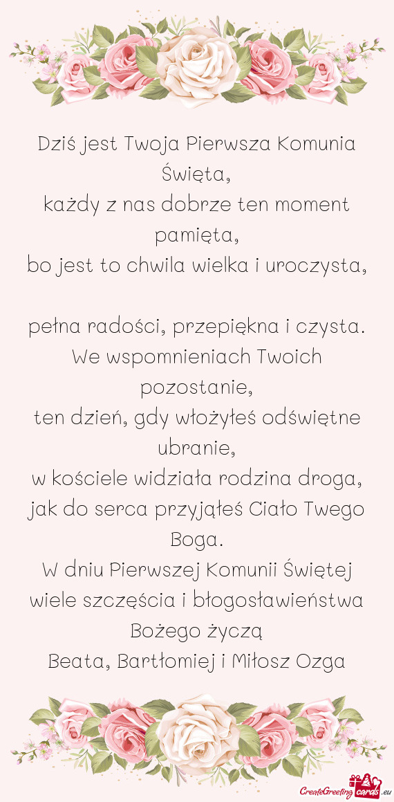 Beata, Bartłomiej i Miłosz Ozga