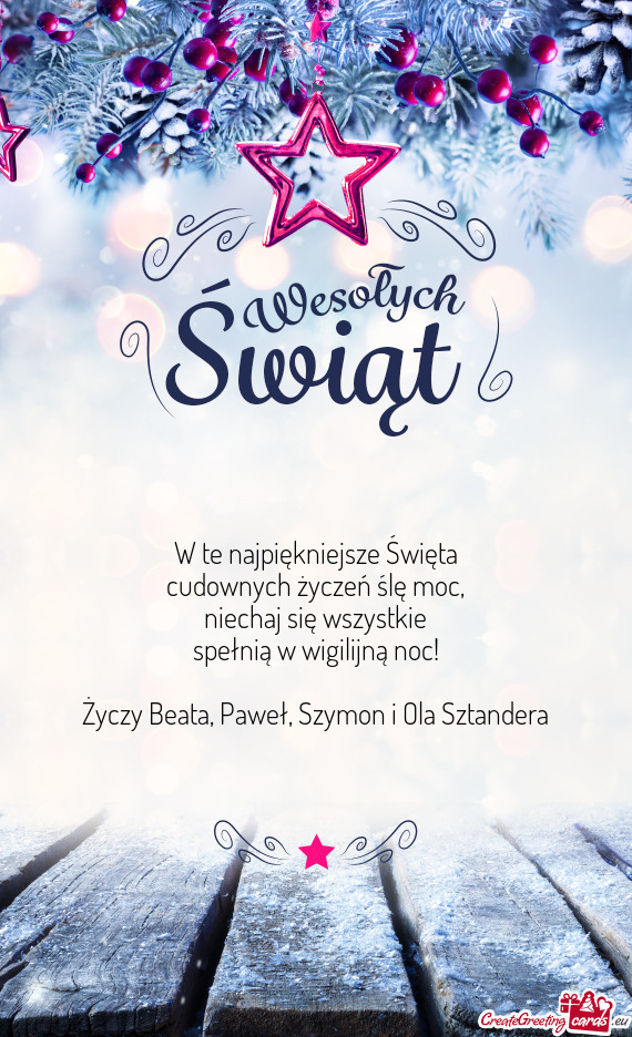 Beata, Paweł, Szymon i Ola Sztandera