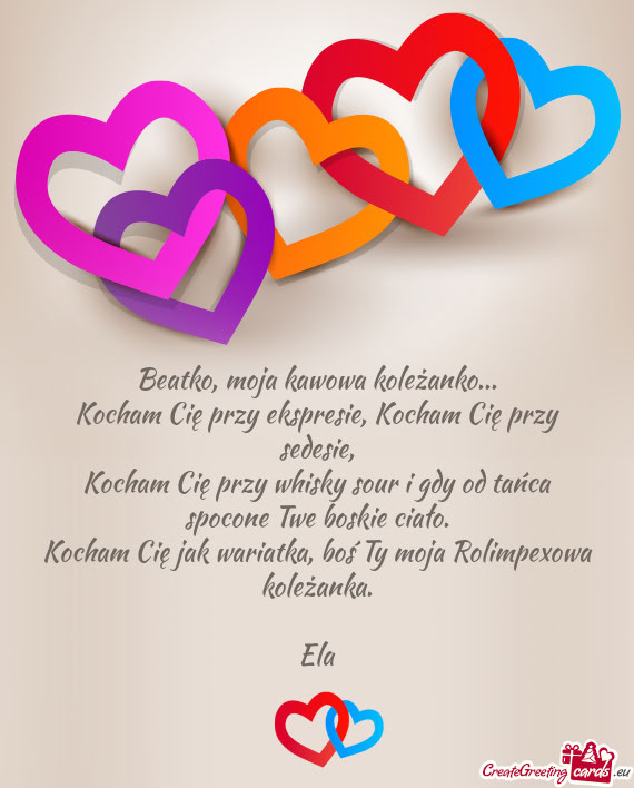 Beatko, moja kawowa koleżanko