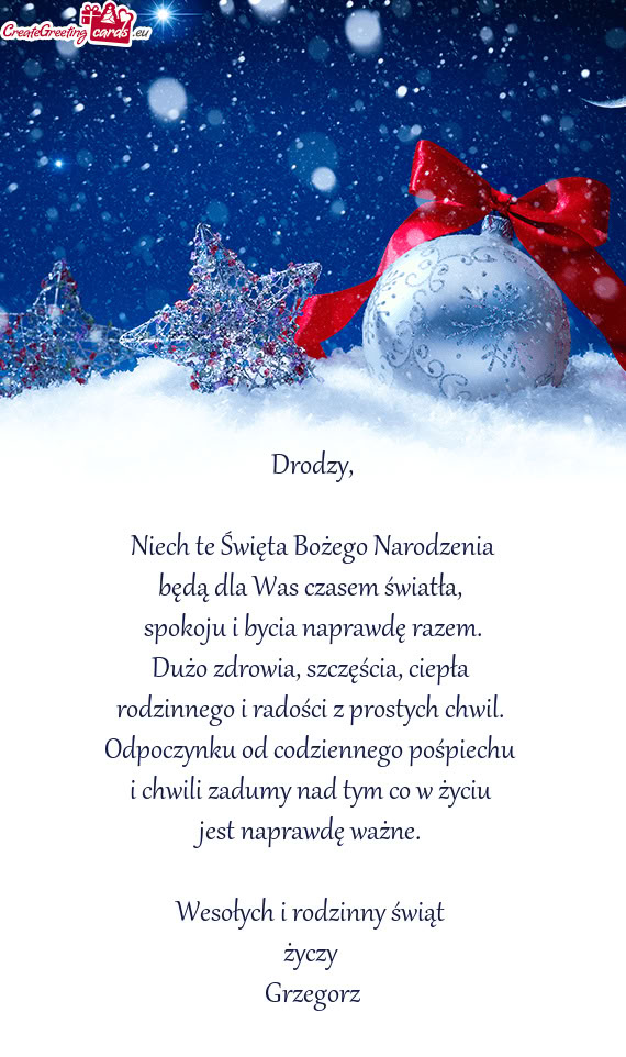 Będą dla Was czasem światła