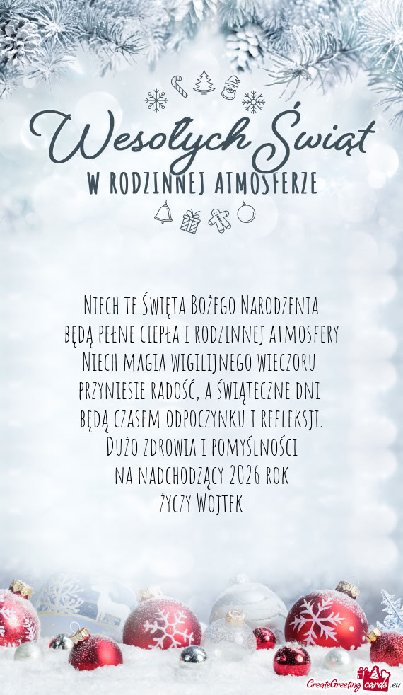 Będą pełne ciepła i rodzinnej atmosfery