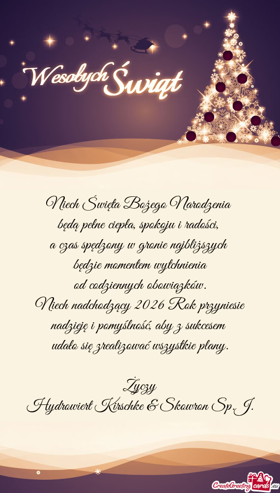 Będą pełne ciepła, spokoju i radości