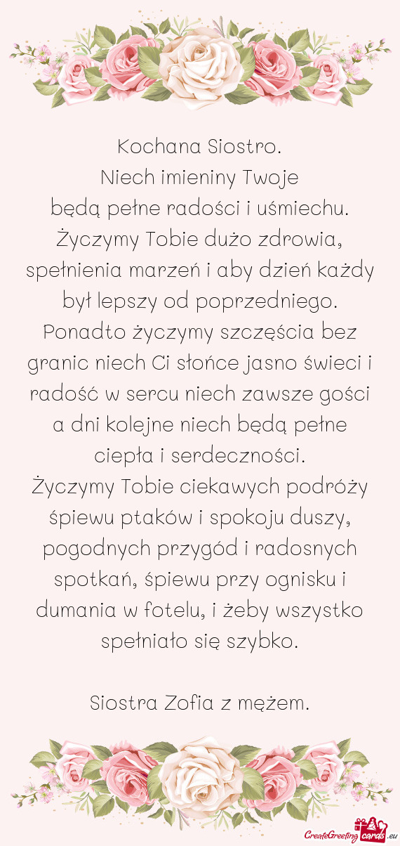 Będą pełne radości i uśmiechu. Życzymy Tobie dużo zdrowia, spełnienia marzeń i aby dzień k