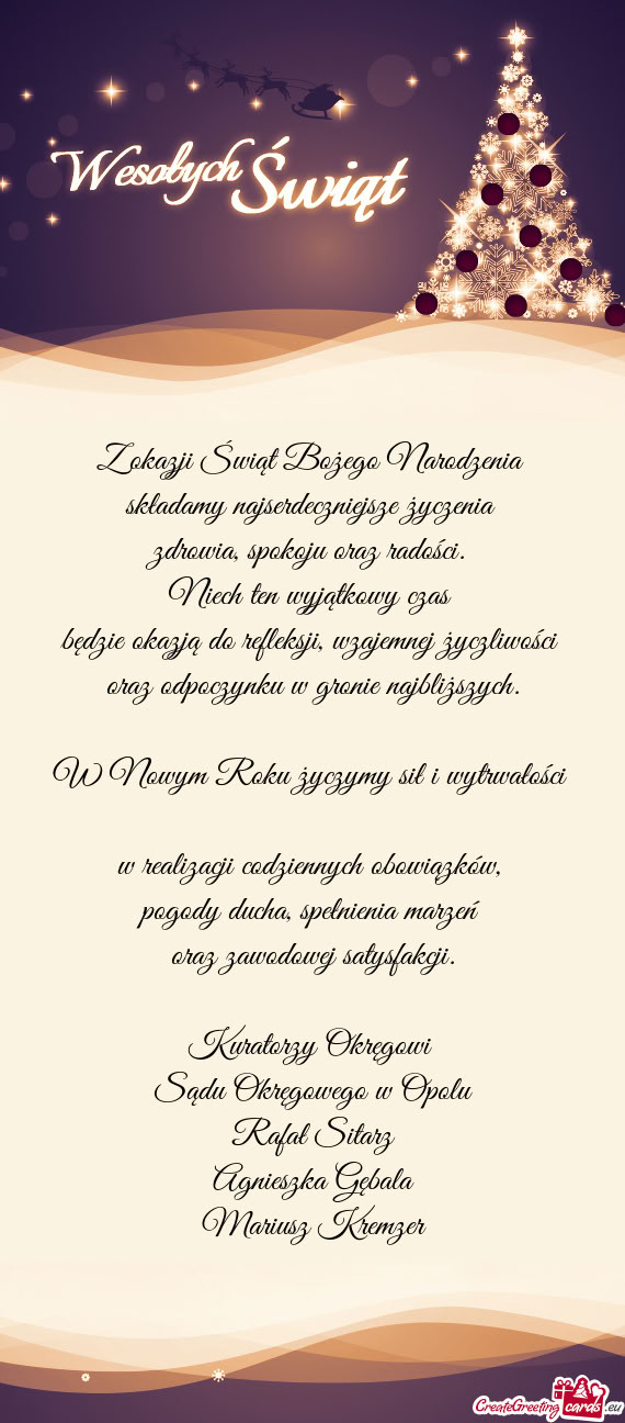 Będzie okazją do refleksji, wzajemnej życzliwości