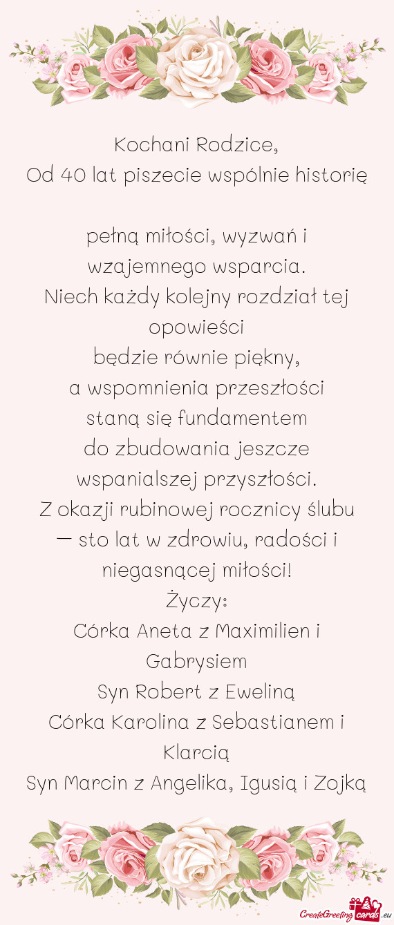 Będzie równie piękny