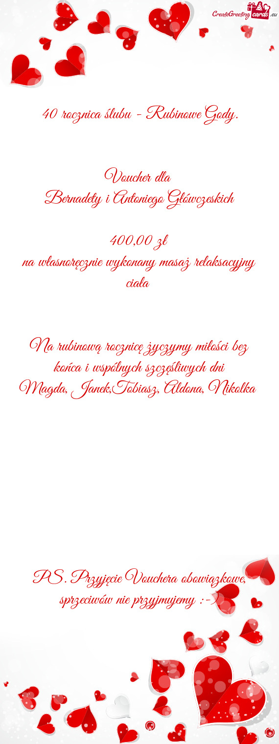 Bernadety i Antoniego Główczeskich