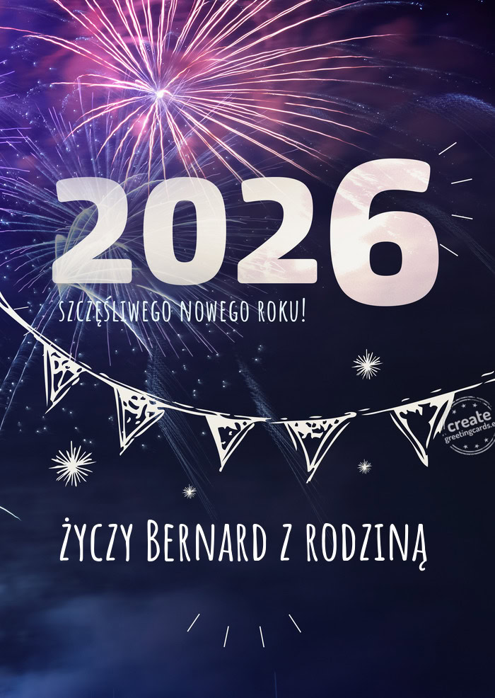 Bernard z rodziną - Szczęśliwego nowego roku