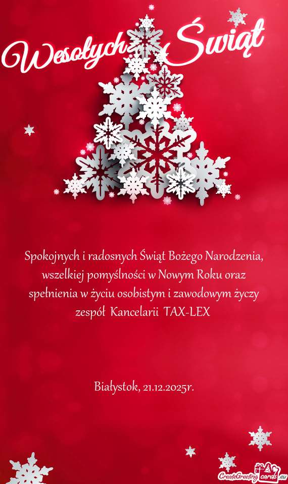 Białystok, 21.12.2025r