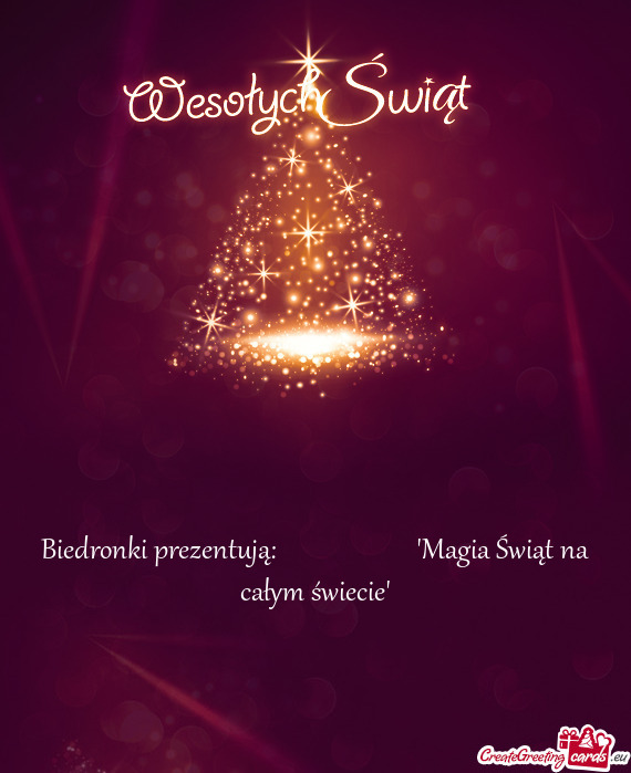 Biedronki prezentują:      "Magia Świąt na całym świecie"