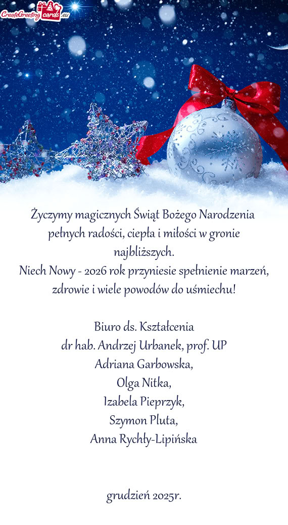 Biuro ds. Kształcenia