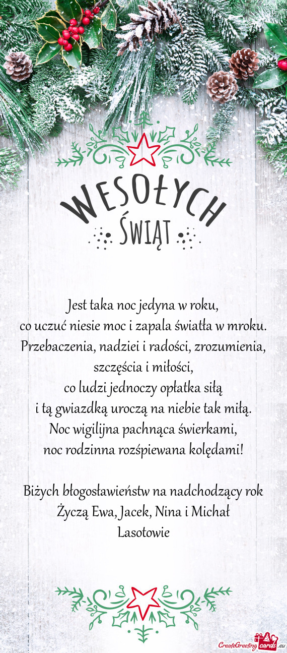 Biżych błogosławieństw na nadchodzący rok