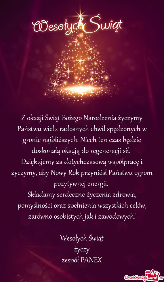 Bliższych. Niech ten czas będzie doskonałą okazją do regeneracji sił