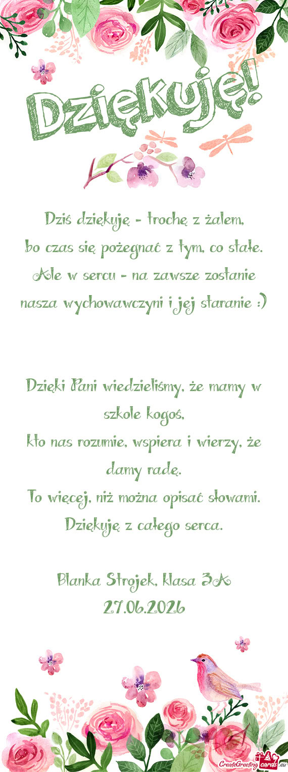 Bo czas się pożegnać z tym, co stałe