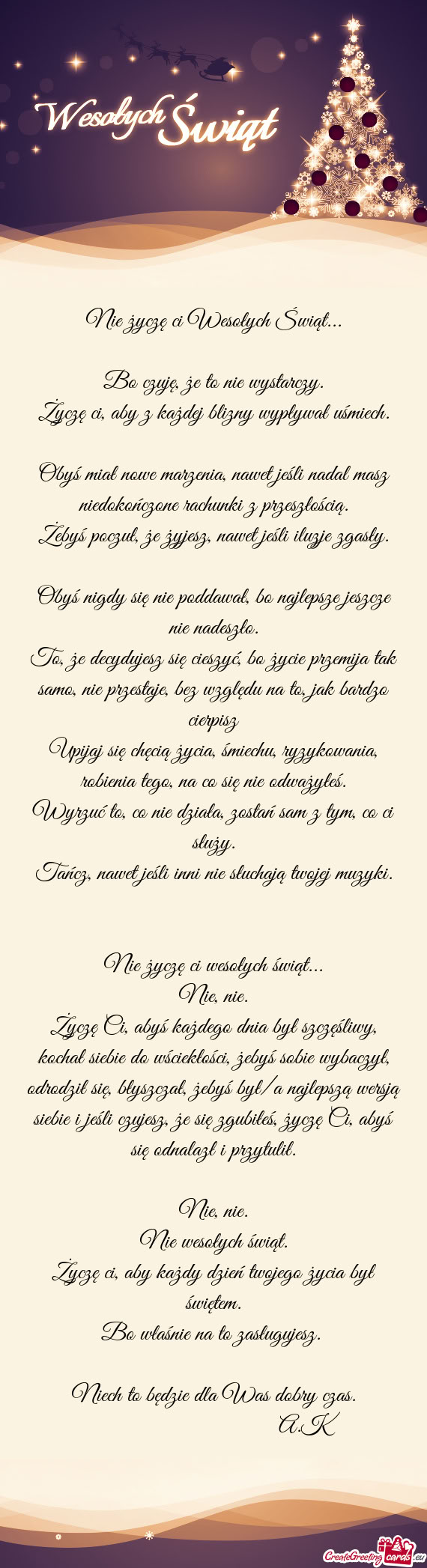 Bo czuję, że to nie wystarczy