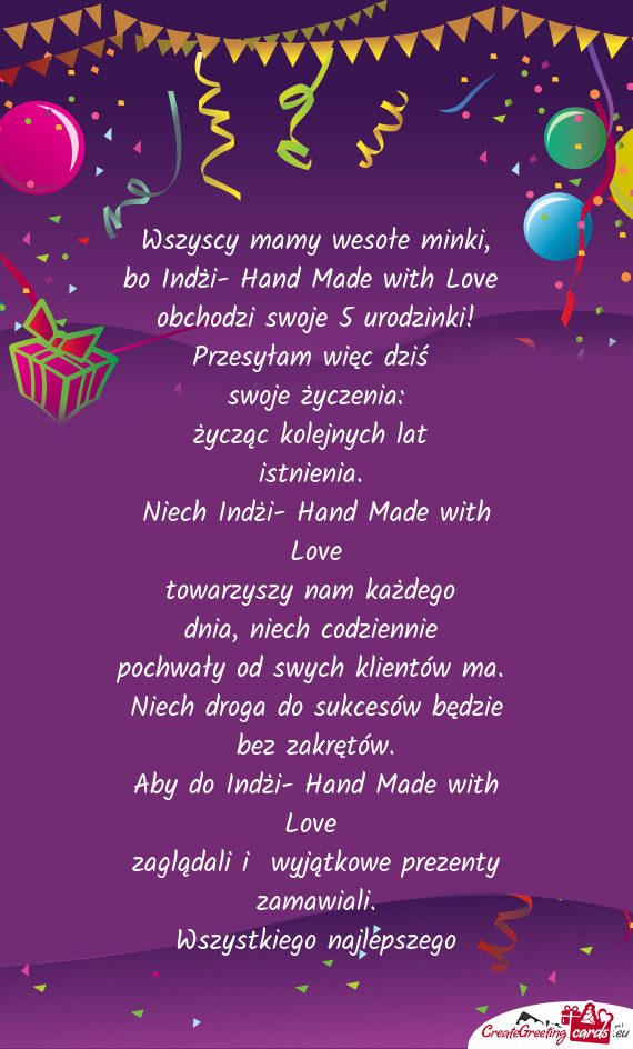 Bo Indżi- Hand Made with Love