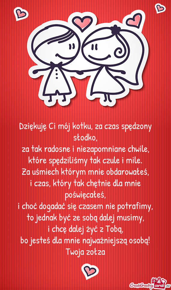 Bo jesteś dla mnie najważniejszą osobą! Twoja zołza