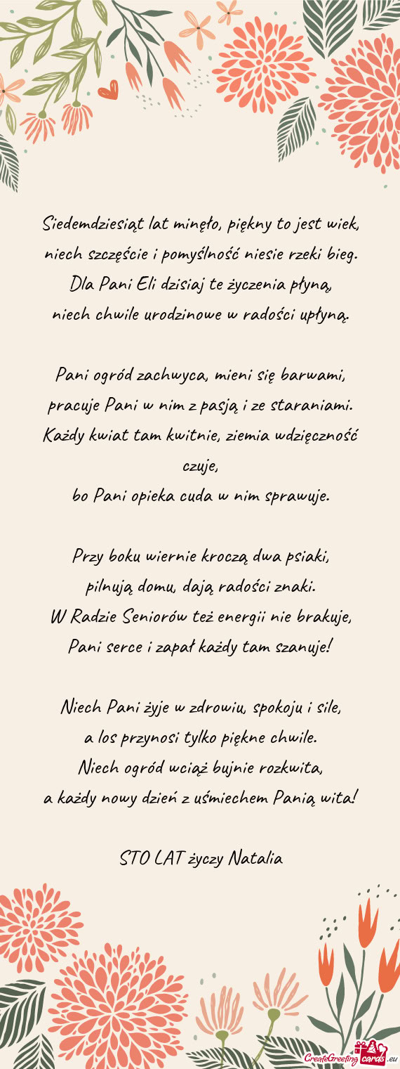 Bo Pani opieka cuda w nim sprawuje
