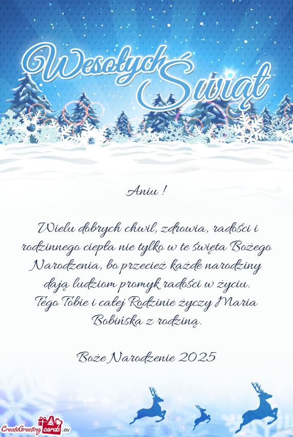 Bo przecież każde narodziny dają ludziom promyk radości w życiu