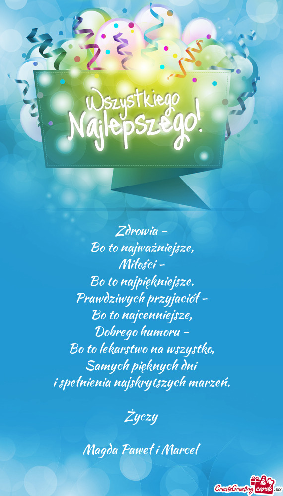 Bo to lekarstwo na wszystko