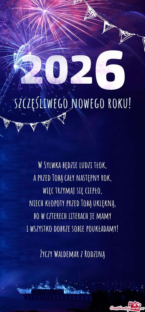 Bo w czterech literach je mamy i wszystko dobrze sobie poukładamy! Waldemar z Rodziną