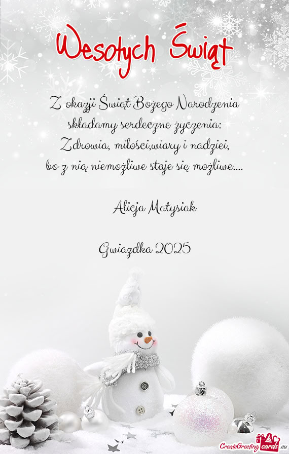 Bo z nią niemożliwe staje się możliwe