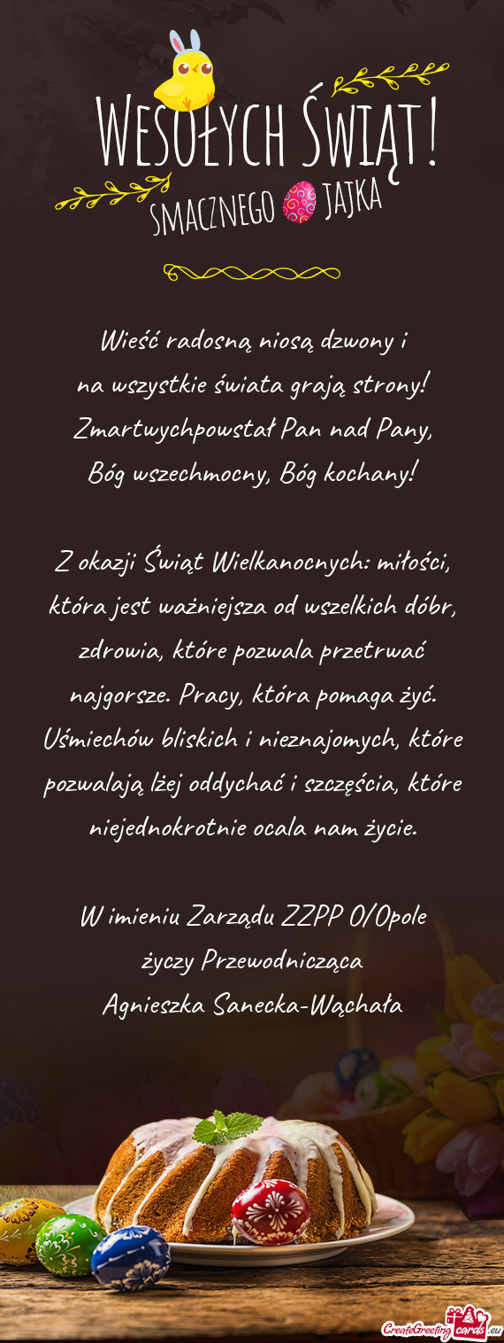 Bóg kochany! Z okazji Świąt Wielkanocnych