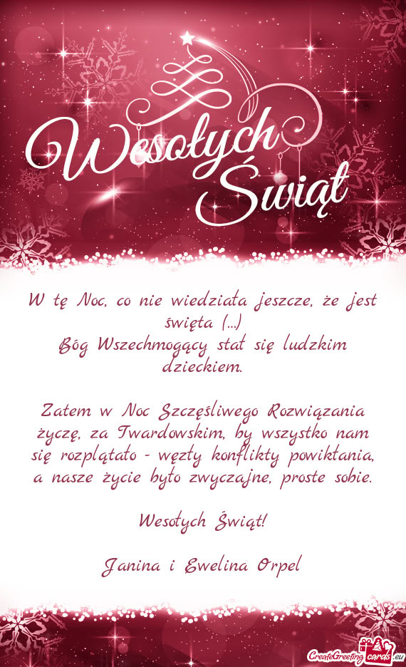 Bóg Wszechmogący stał się ludzkim dzieckiem