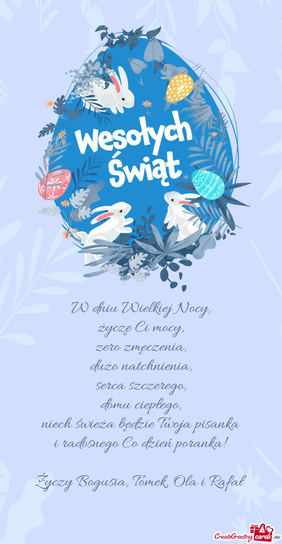 Bogusia, Tomek, Ola i Rafał