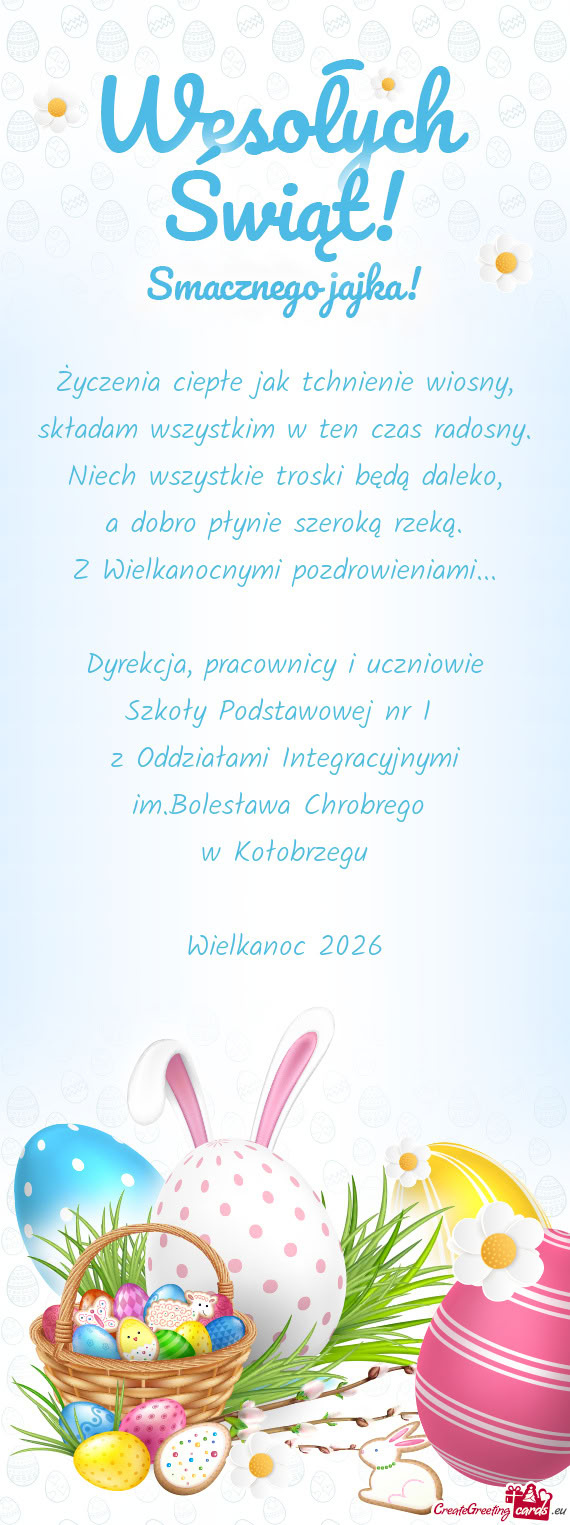 Bolesława Chrobrego w Kołobrzegu Wielkanoc 2026