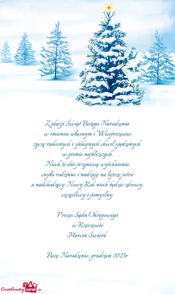 Boże Narodzenie, grudzień 2025r