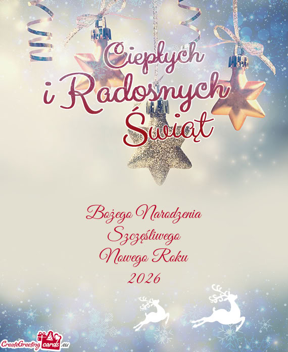 Bożego Narodzenia Szczęśliwego Nowego Roku 2026