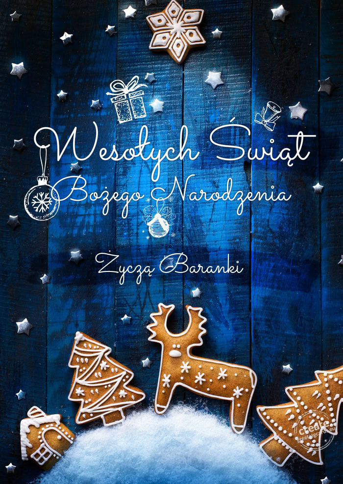 Bożego narodzenia Życzą Baranki