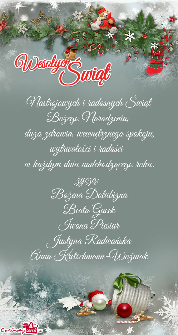 Bożena Dołubizno Beata Gacek Iwona Piesiur Justyna Radwańska Anna Kretschmann-Woźniak