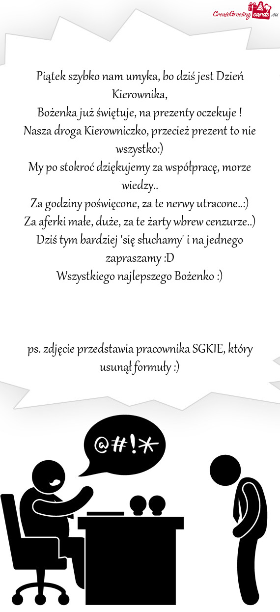 Bożenka już świętuje, na prezenty oczekuje