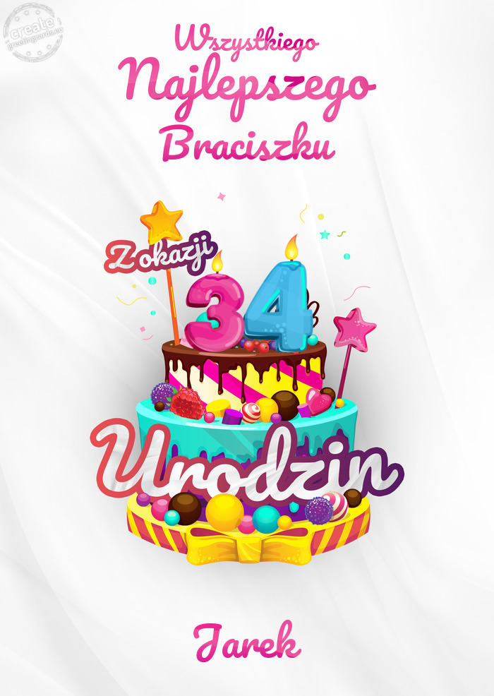 Braciszku, Wszystkiego najlepszego z okazji 34 urodzin Jarek