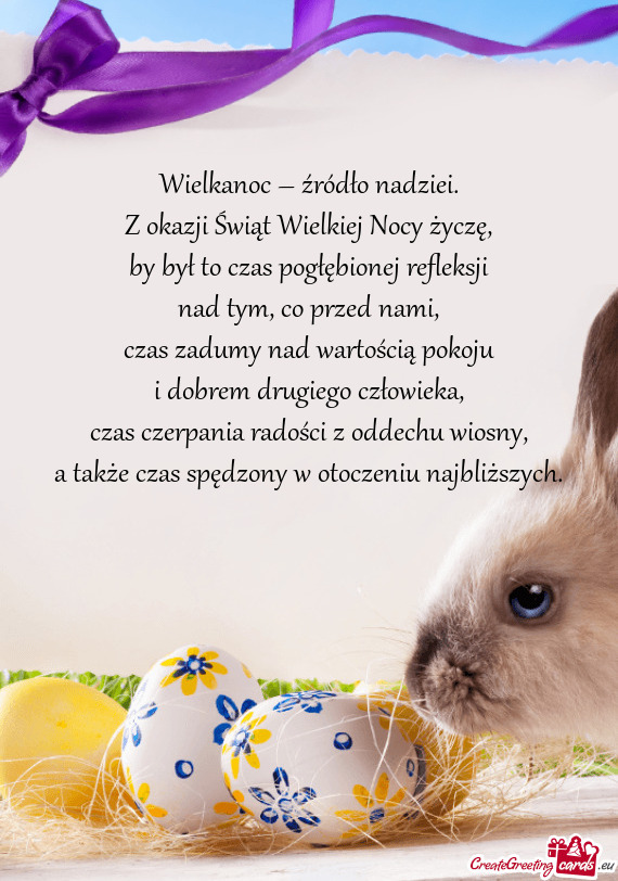 By był to czas pogłębionej refleksji nad tym