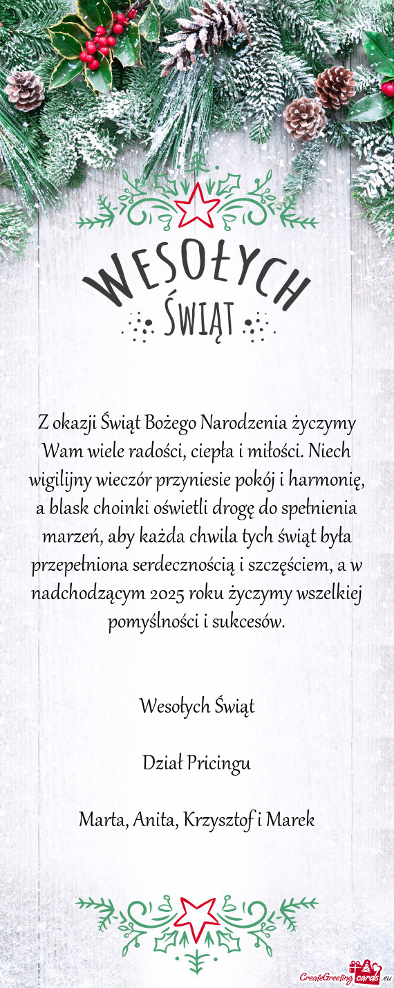 By każda chwila tych świąt była przepełniona serdecznością i szczęściem, a w nadchodzącym