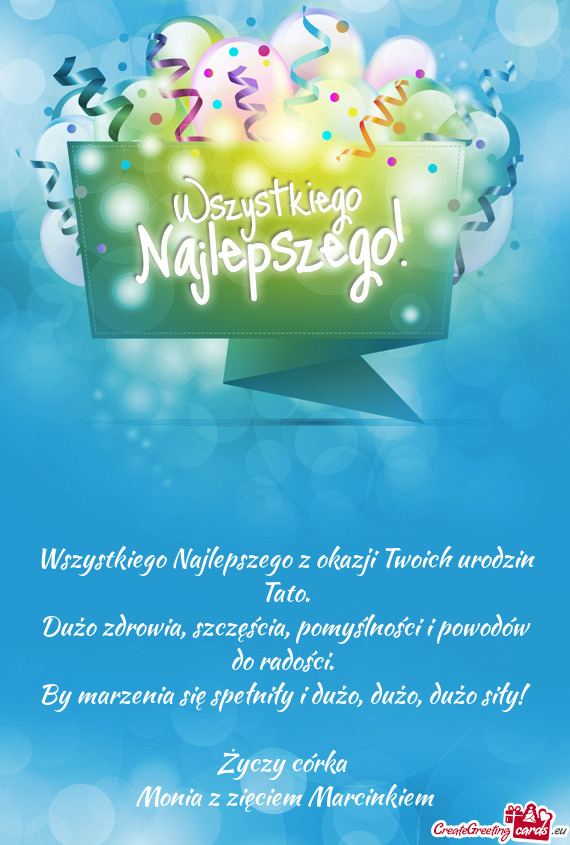 By marzenia się spełniły i dużo, dużo, dużo siły