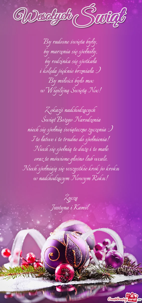 By miłości było moc