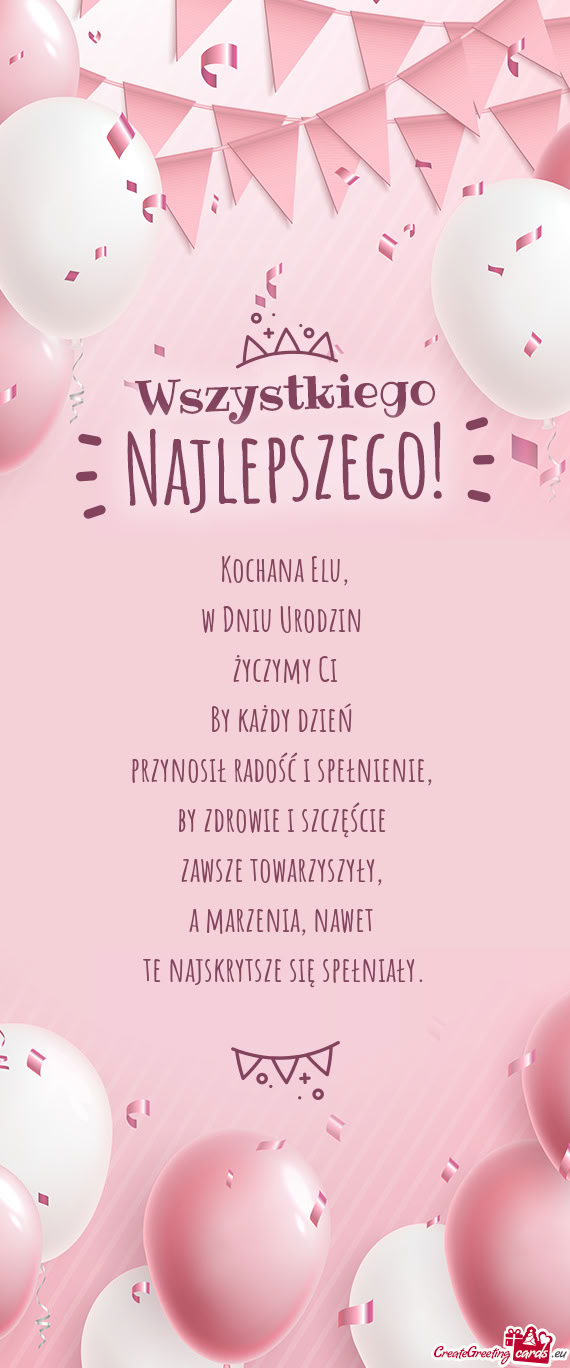 By zdrowie i szczęście