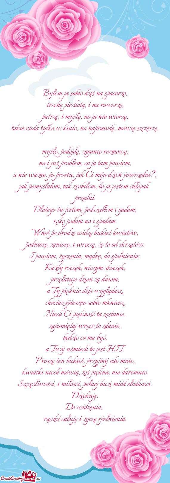 Byłem ja sobie dziś na spacerze