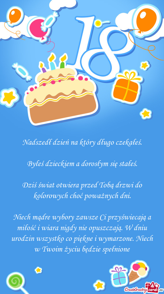 Byłeś dzieckiem a dorosłym się stałeś