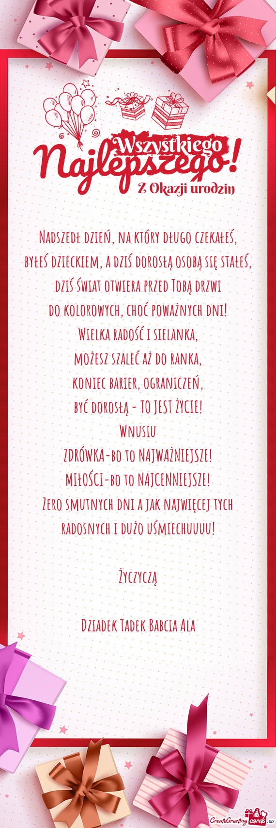 Byłeś dzieckiem, a dziś dorosłą osobą się stałeś