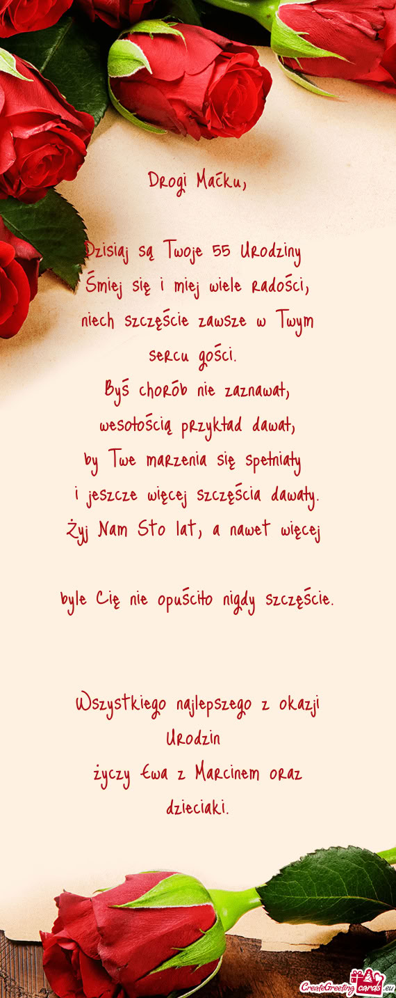 Byś chorób nie zaznawał