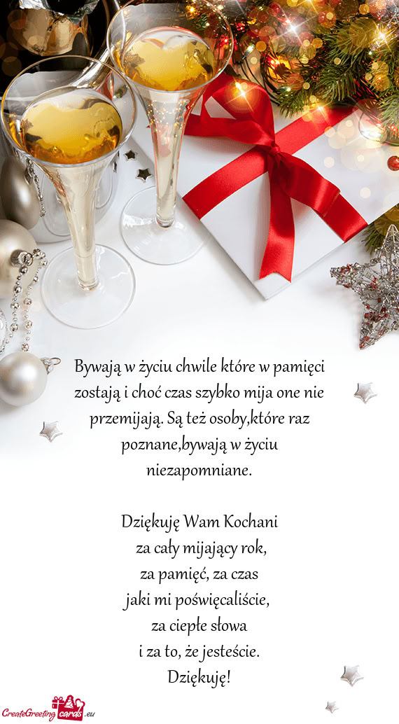 Bywają w życiu chwile które w pamięci zostają i choć czas szybko mija one nie przemijają. Są